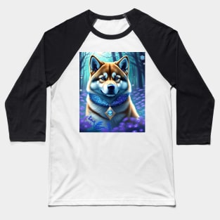 Shiba In A Forest Baseball T-Shirt